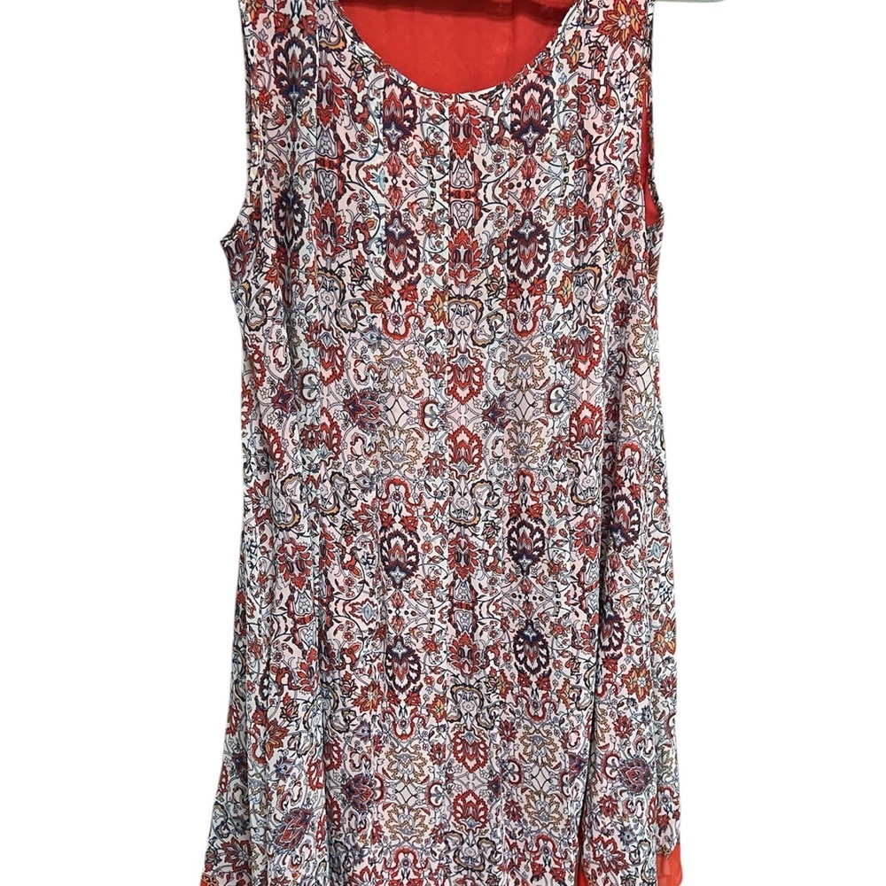 Max Studio Asymmetrical Dress - Red and White